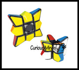 Multi-Colored Puzzle Spinner Cube Games - Problem-Solving Brain Teaser Logic Toys - Travel Toy Fidget Spinners