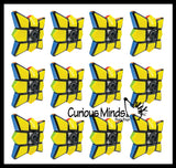 Multi-Colored Puzzle Spinner Cube Games - Problem-Solving Brain Teaser Logic Toys - Travel Toy Fidget Spinners