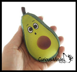 Sand Filled Squishy Avocado - Moldable Sensory, Stress, Squeeze Fidget Toy ADHD Special Needs Soothing