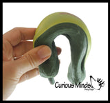 Sand Filled Squishy Avocado - Moldable Sensory, Stress, Squeeze Fidget Toy ADHD Special Needs Soothing