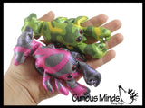 Lobster Sand Filled Animal Toy - Heavy Weighted Sandbag Animal Plush Bean Bag Toss - Shimmering Glitter