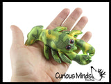 Lobster Sand Filled Animal Toy - Heavy Weighted Sandbag Animal Plush Bean Bag Toss - Shimmering Glitter