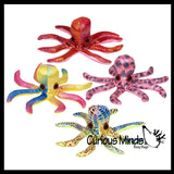 Octopus Sand Filled Animal Toy - Heavy Weighted Sandbag Animal Plush Bean Bag Toss - Shimmering Glitter