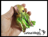 Octopus Sand Filled Animal Toy - Heavy Weighted Sandbag Animal Plush Bean Bag Toss - Shimmering Glitter
