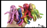 Octopus Sand Filled Animal Toy - Heavy Weighted Sandbag Animal Plush Bean Bag Toss - Shimmering Glitter