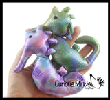 Seahorse Sand Filled Animal Toy - Heavy Weighted Sandbag Animal Plush Bean Bag Toss - Shimmering Glitter