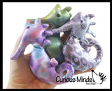 Seahorse Sand Filled Animal Toy - Heavy Weighted Sandbag Animal Plush Bean Bag Toss - Shimmering Glitter
