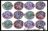 Snake Coiled Sand Filled Animal Toy - Heavy Weighted Sandbag Animal Plush Bean Bag Toss - Shimmering Glitter