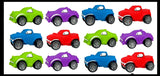 Sand Filled Vehicles - Play Car Truck Lover Sensory Fidget Toy -Stretchy Smash with Wheels