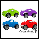 Sand Filled Vehicles - Play Car Truck Lover Sensory Fidget Toy -Stretchy Smash with Wheels