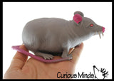 Rat Stretchy Sand Filled Mouse -Gross Sensory Fidget Toy Moldable Fun