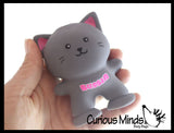 Stretchy Suction Foot Cat Sand Filled - Kitty Lover Sensory Fidget Toy Weighted Desk Pet Fun