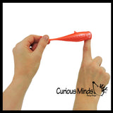 Sardines Stretchy Sling Shot Fish - Shooting Flying Sensory Fidget Toy Party Favors Funny