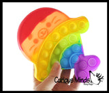 NEW - Seal Pup Rainbow Ocean Animal Theme Bubble Pop Game - Silicone Push Poke Bubble Wrap Fidget Toy - Press Bubbles to Pop - Bubble Popper Sensory Stress Toy