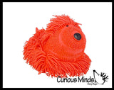 Shaggy Mop Dog Large 9" Puffer Ball - Sensory Therapy Fidget Stress Balls - OT Autism SPD