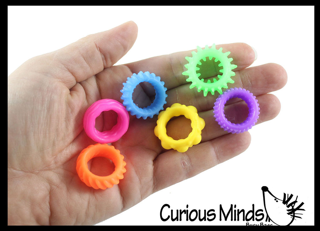 Silicone Textured Sensory Ring - Soft Silicone Fidget Ring - Fidget Jewelry