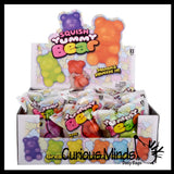 Gummy Bear Slow Rise Squishy Toy - Memory Foam Spongy Stress Fidget Ball Candy Lookalike