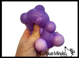 Gummy Bear Slow Rise Squishy Toy - Memory Foam Spongy Stress Fidget Ball Candy Lookalike