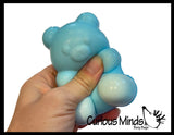 Gummy Bear Slow Rise Squishy Toy - Memory Foam Spongy Stress Fidget Ball Candy Lookalike