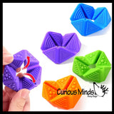 Silicone Infinity Flip and Fold Optical Illusion Fidget - Magic Endless Folding Fidget Toy - Flip Over and Over - Bend and Fold Crazy Shapes Puzzle - ADD Anxiety