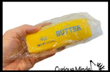 NEW - 5.25" Butter Squishy Squeeze Stress Ball Soft Doh Filling - Like Shaving Cream - Sensory, Fidget Toy