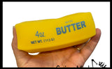 NEW - 5.25" Butter Squishy Squeeze Stress Ball Soft Doh Filling - Like Shaving Cream - Sensory, Fidget Toy