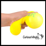 NEW - 5.25" Butter Squishy Squeeze Stress Ball Soft Doh Filling - Like Shaving Cream - Sensory, Fidget Toy