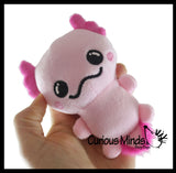 LAST CHANCE - LIMITED STOCK - Axolotl Cute Skinny 5" Plush Stuffed Animals - Adorable Soft and Cuddly Mini Animal Plushie Plushy
