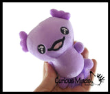 NEW - Axolotl Cute Skinny 5" Plush Stuffed Animals - Adorable Soft and Cuddly Mini Animal Plushie Plushy