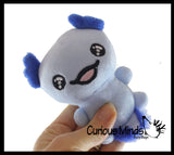 NEW - Axolotl Cute Skinny 5" Plush Stuffed Animals - Adorable Soft and Cuddly Mini Animal Plushie Plushy