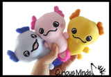 NEW - Axolotl Cute Skinny 5" Plush Stuffed Animals - Adorable Soft and Cuddly Mini Animal Plushie Plushy