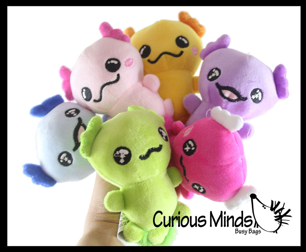 LAST CHANCE - LIMITED STOCK - Axolotl Cute Skinny 5" Plush Stuffed Animals - Adorable Soft and Cuddly Mini Animal Plushie Plushy