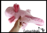 NEW - Axolotl Realistic Earth Safe Cute Large Long Plush Stuffed Animals Body Pillow - Adorable Soft and Cuddly Mini Animal Plushie Plushy
