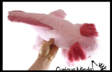 NEW - Axolotl Realistic Earth Safe Cute Large Long Plush Stuffed Animals Body Pillow - Adorable Soft and Cuddly Mini Animal Plushie Plushy