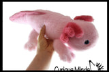 NEW - Axolotl Realistic Earth Safe Cute Large Long Plush Stuffed Animals Body Pillow - Adorable Soft and Cuddly Mini Animal Plushie Plushy