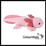 NEW - Axolotl Realistic Earth Safe Cute Large Long Plush Stuffed Animals Body Pillow - Adorable Soft and Cuddly Mini Animal Plushie Plushy