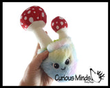 Plush Plant - 9" Potted Flowers and Mushrooms - Cute Artificial Home Decor - Cute Stuffed Animal