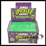 NEW - Large 10" Doh Pickle  Squeeze Squishy Decompression Stress Balls - Sensory, Stress, Fidget Toy OT Huge Food