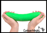 NEW - Large 10" Doh Pickle  Squeeze Squishy Decompression Stress Balls - Sensory, Stress, Fidget Toy OT Huge Food