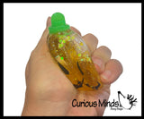 Jack o Lantern Small Pumpkin Sugar Ball - Thick Glue/Gel Stretch Ball - Molasses Syrup Ultra Squishy and Moldable Slow Rise Relaxing Sensory Fidget Stress Toy Halloween