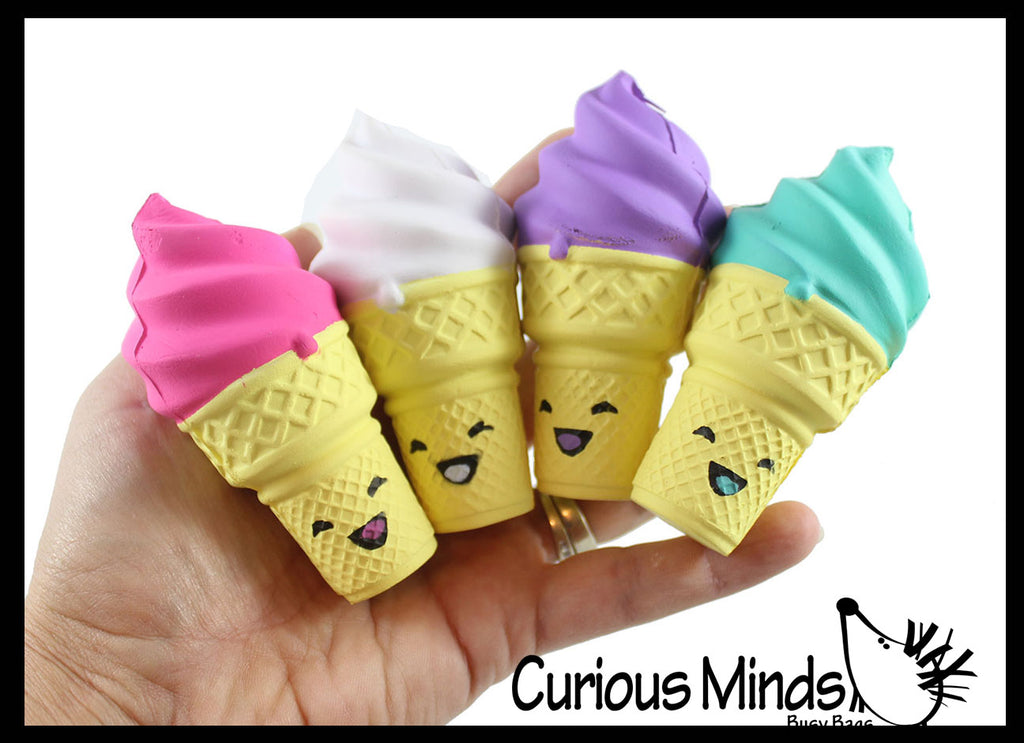 LAST CHANCE - LIMITED STOCK - SALE  - Small Slow Rise Squishy Toys - Mini Ice Cream Cones