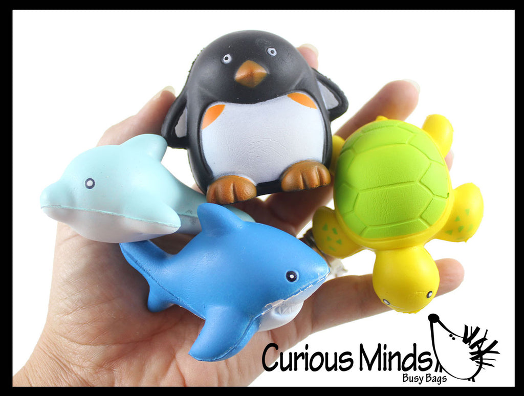CLEARANCE - SALE - Mini Cute Sea Animal Squishy Slow Rise -  Sensory, Stress, Fidget Toy