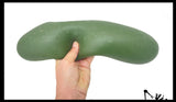 SMUSHMART Jumbo Doh Pickle Soft Slow Rise Fluff- Filled Squeeze Squishy Decompression Stress Balls - Sensory, Stress, Fidget Toy OT Huge Food RMS
