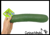 SMUSHMART Jumbo Doh Pickle Soft Slow Rise Fluff- Filled Squeeze Squishy Decompression Stress Balls - Sensory, Stress, Fidget Toy OT Huge Food RMS