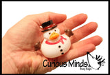 Winter Penguin and Snowman Rubber Duckies - 24 Cute Winter Snow Man Duck Party Favors