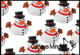 Winter Penguin and Snowman Rubber Duckies - 24 Cute Winter Snow Man Duck Party Favors