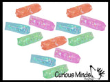 Water Trick Snake Filled with Sparkle Streamers - Stress Toy - Slippery Tricky Wiggly Wiggler Tube - Squishy Wiggler Sensory Fidget Ball