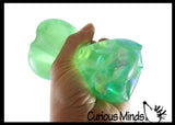 Water Trick Snake Filled with Sparkle Streamers - Stress Toy - Slippery Tricky Wiggly Wiggler Tube - Squishy Wiggler Sensory Fidget Ball