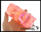 Water Trick Snake Filled with Sparkle Streamers - Stress Toy - Slippery Tricky Wiggly Wiggler Tube - Squishy Wiggler Sensory Fidget Ball