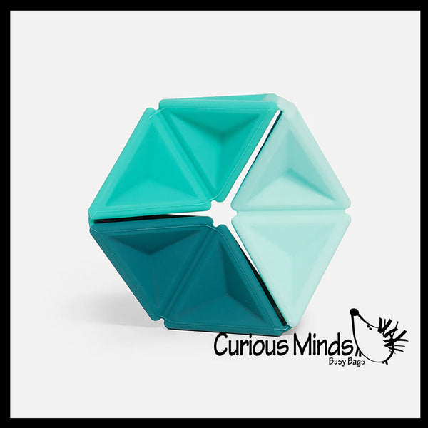 Pivot Silicone Flexagon Infinity Turn and Rotate Fidget | Curious Minds ...